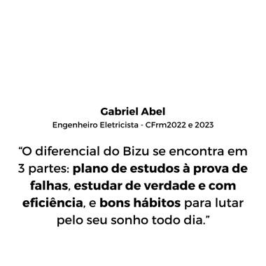 Aprovação de aluno QBizu Militares