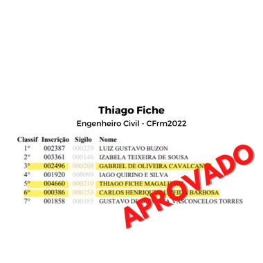 Aprovação de aluno QBizu Militares